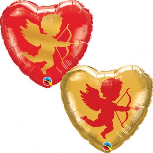 Cupid Valentine's Heart Shaped Balloon